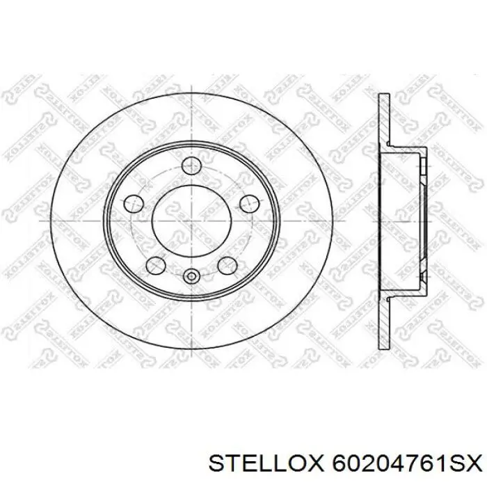 Freno de disco delantero STELLOX 60204761SX
