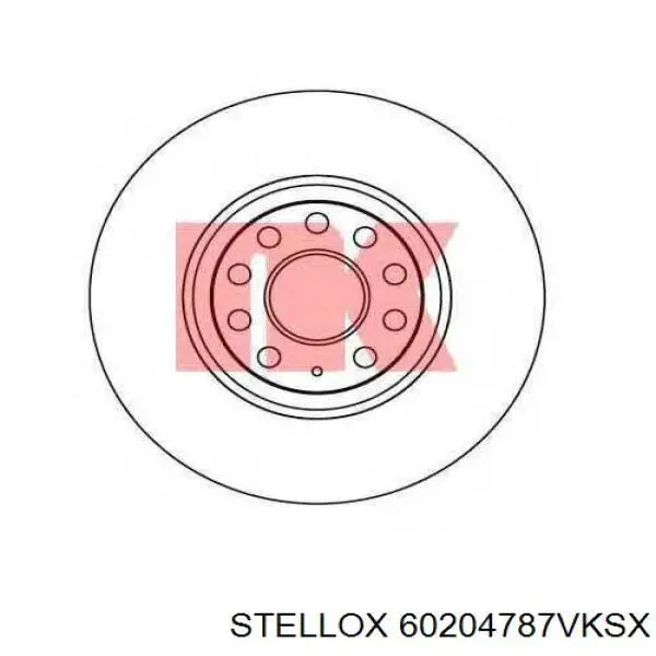 Freno de disco delantero Volkswagen Caddy 2 9K9
