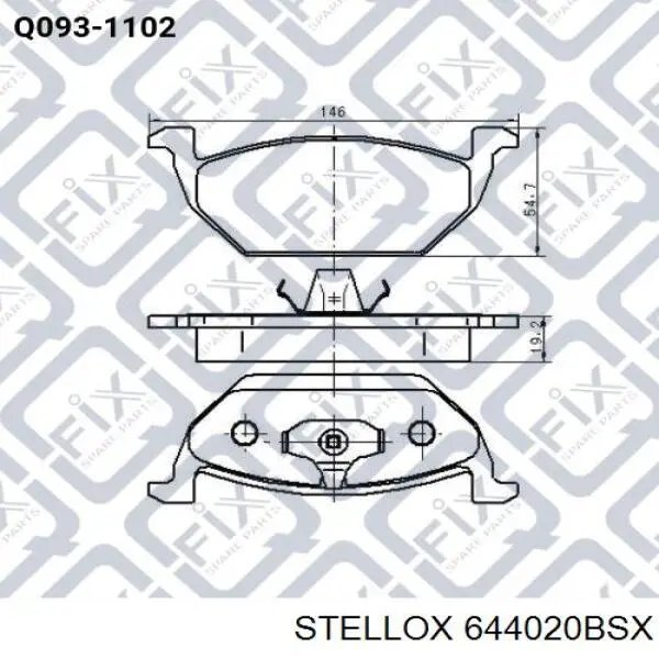 Pastillas de freno delanteras Seat Ibiza 5 KJ1, KJG
