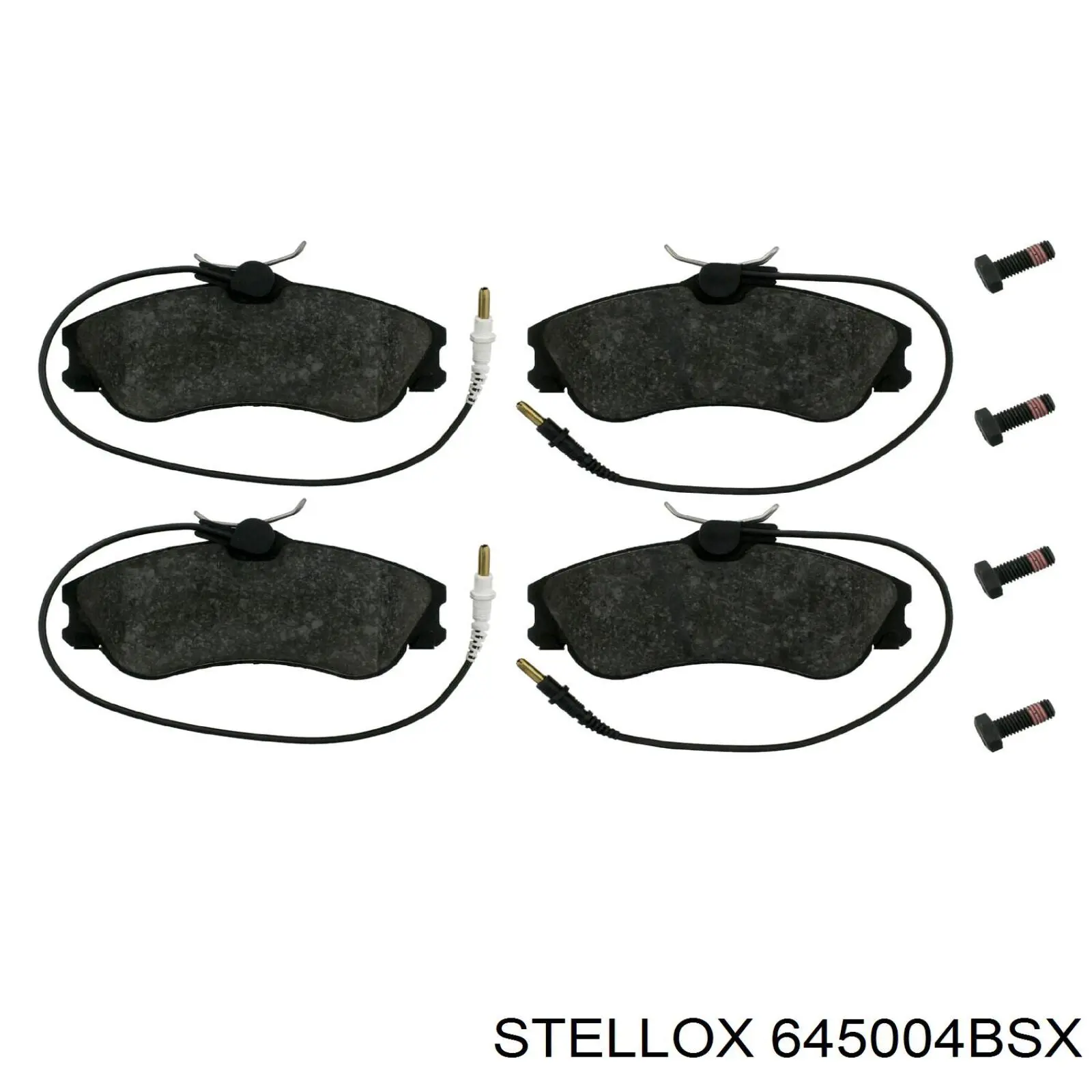 Pastillas de freno delanteras STELLOX 645004BSX