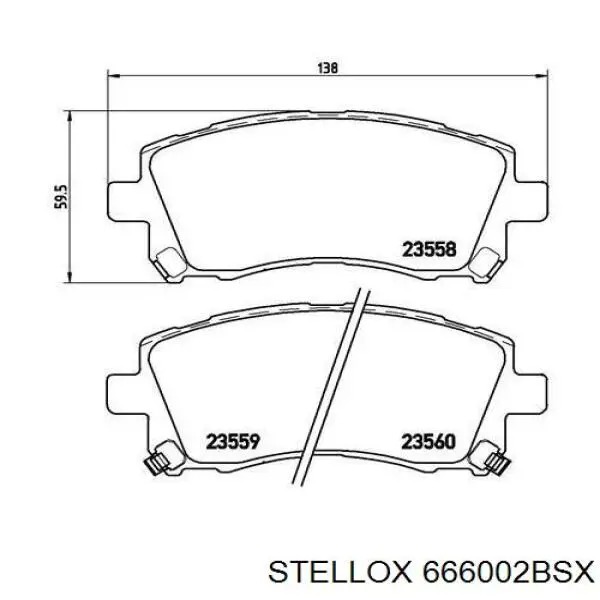 Pastillas de freno delanteras Subaru Legacy 3 BE, BH