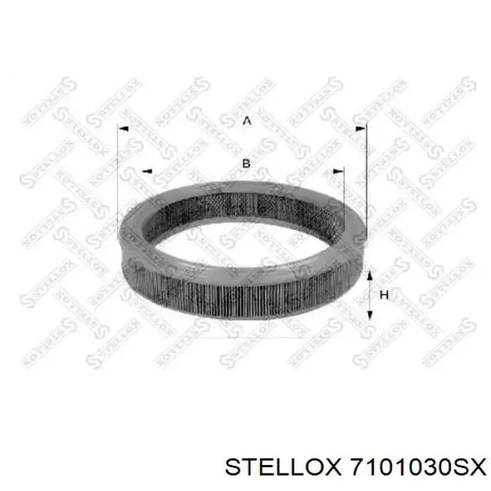 7101030SX Stellox filtro de aire