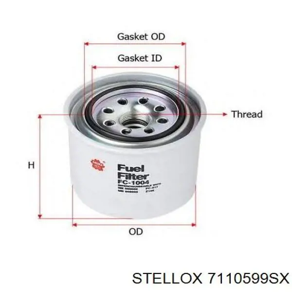 71-10599-SX Stellox filtro de habitáculo