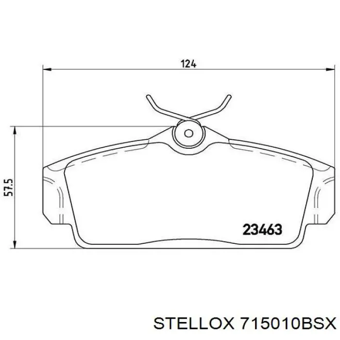 715010BSX Stellox pastillas de freno delanteras