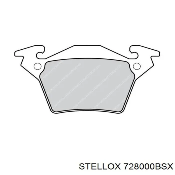 728000B-SX Stellox pastillas de freno traseras