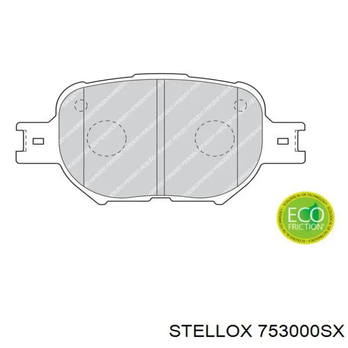 753000SX Stellox pastillas de freno delanteras