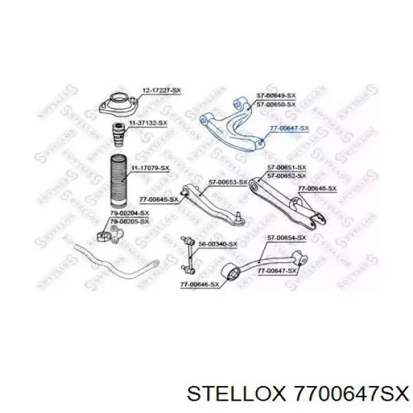 7700647SX Stellox silentblock de mangueta trasera