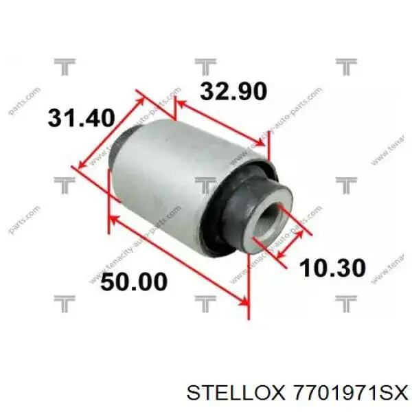 7701971SX Stellox suspensión, brazo oscilante trasero inferior