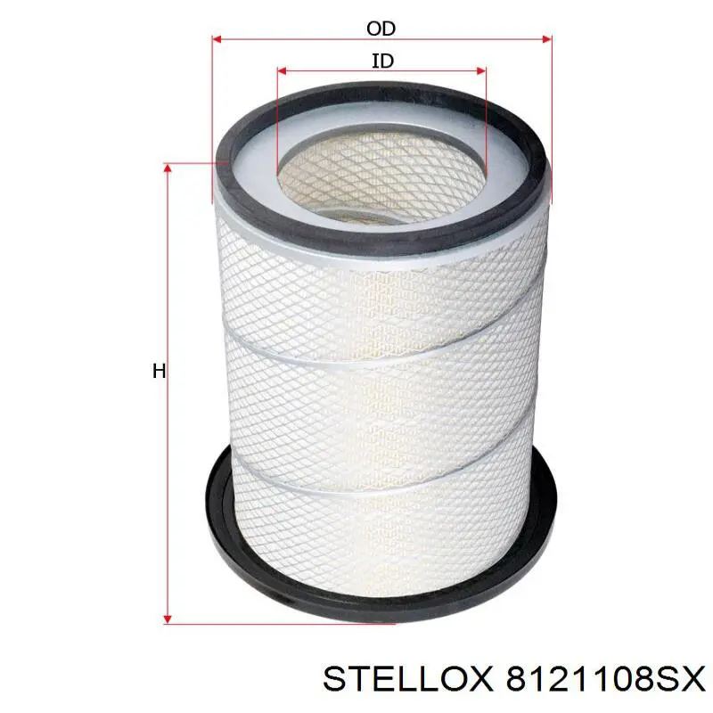 8121108SX Stellox filtro de aire