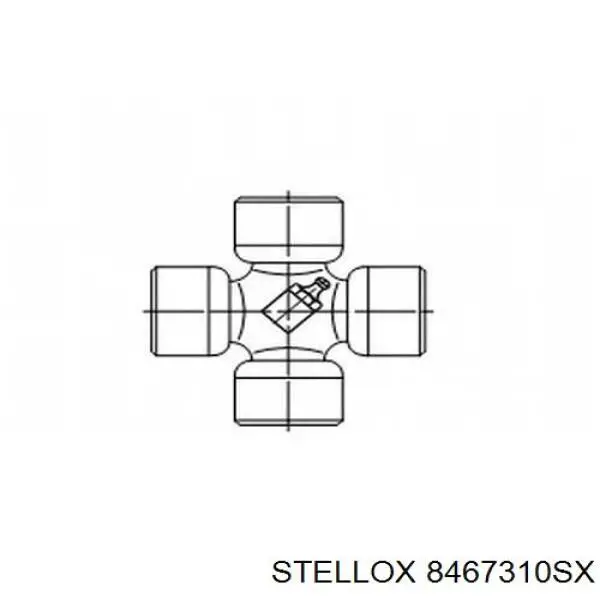 8467310SX Stellox cruceta de árbol de cardán trasero