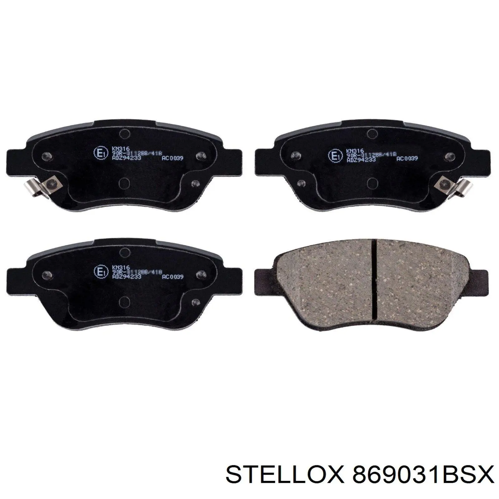 869031BSX Stellox pastillas de freno delanteras