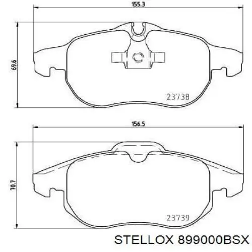 Pastillas de freno delanteras Opel Vectra