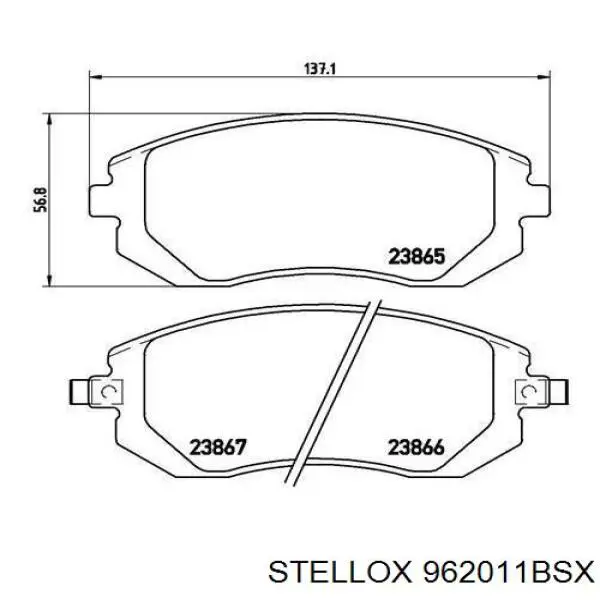 Pastillas de freno delanteras Subaru Legacy 3 BE, BH