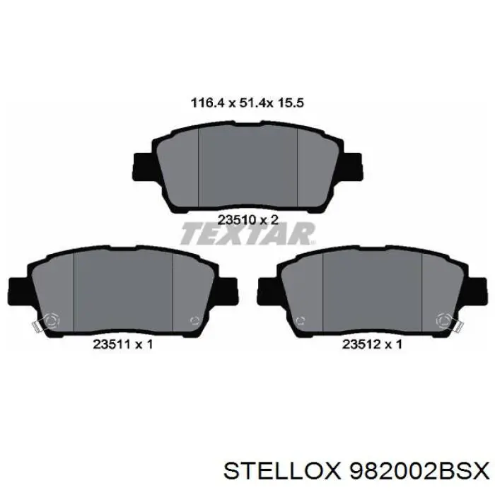 Pastillas de freno delanteras Toyota Prius NHW20