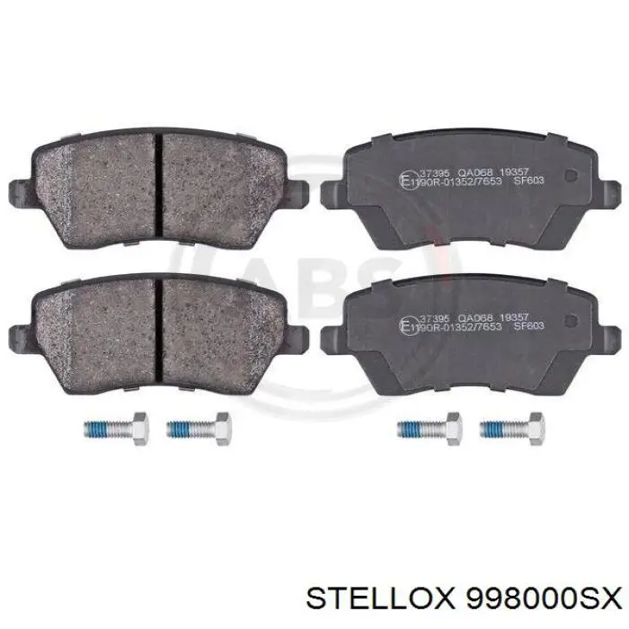 998000-SX Stellox pastillas de freno delanteras