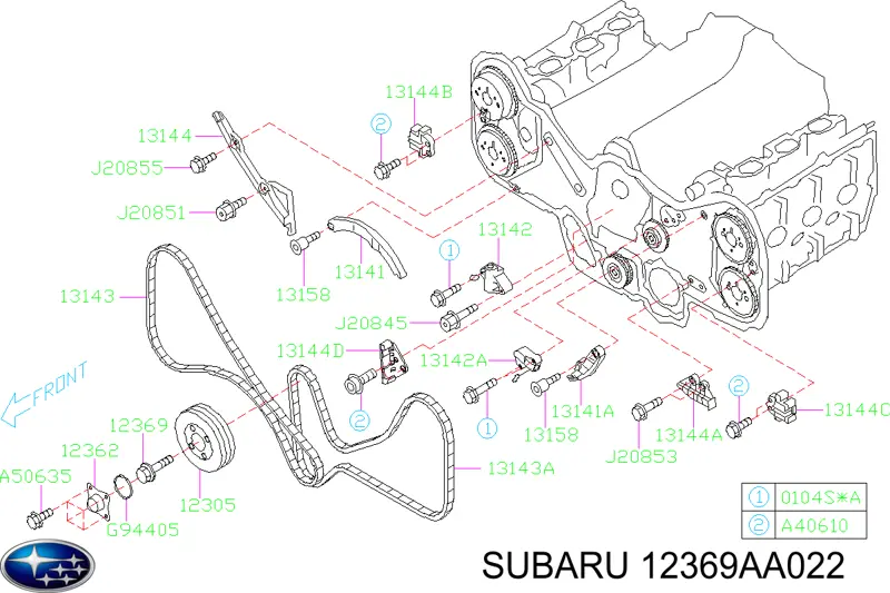  Subaru 12369AA022 precio, desde  