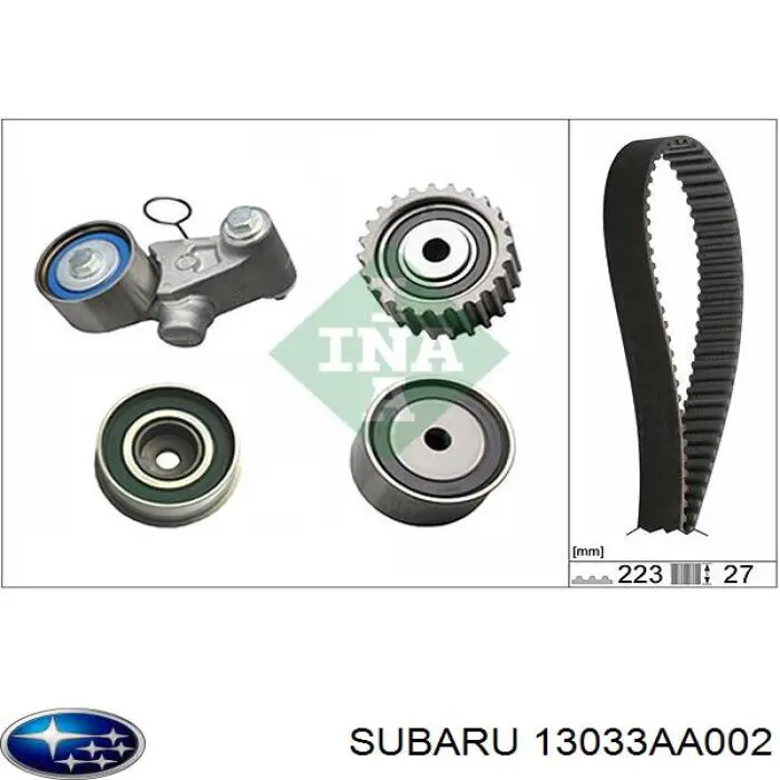 13033AA002 Subaru tensor de correa poli v