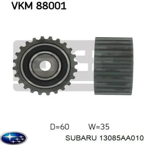 13085AA010 Subaru rodillo intermedio de correa dentada