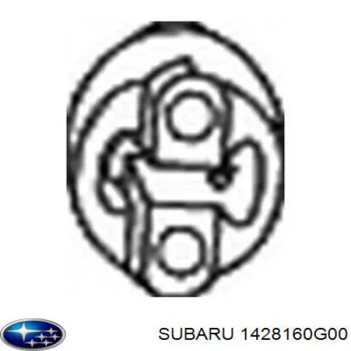 1428160G00 Subaru soporte, silenciador