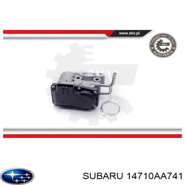 Válvula, AGR para Subaru Forester (S12, SH)