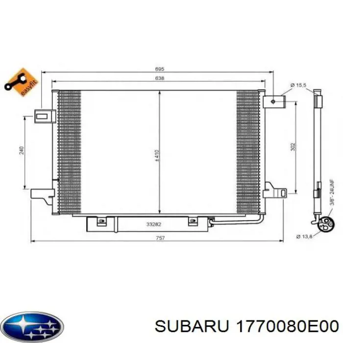 Água radiador Subaru 1770080E00 precio, desde 69,70 EUR