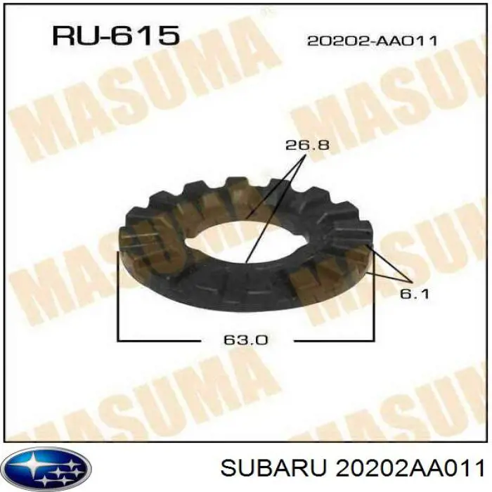  Subaru 20202AA010 precio, desde 6,43 EUR
