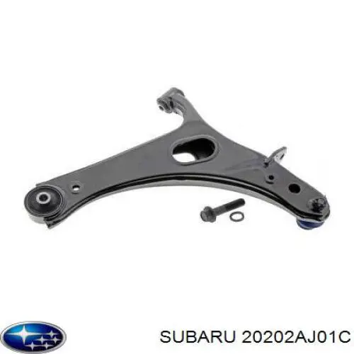 20202AJ01C Subaru brazo suspension (control trasero inferior izquierdo)