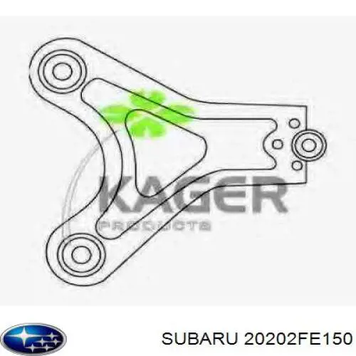 Comprar 20202FE150 Subaru Brazo inferior izquierdo de la suspensión delantera