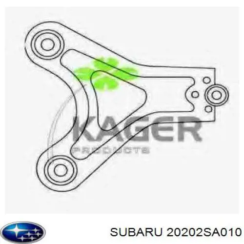 20202SA010 Subaru barra oscilante, suspensión de ruedas delantera, inferior izquierda