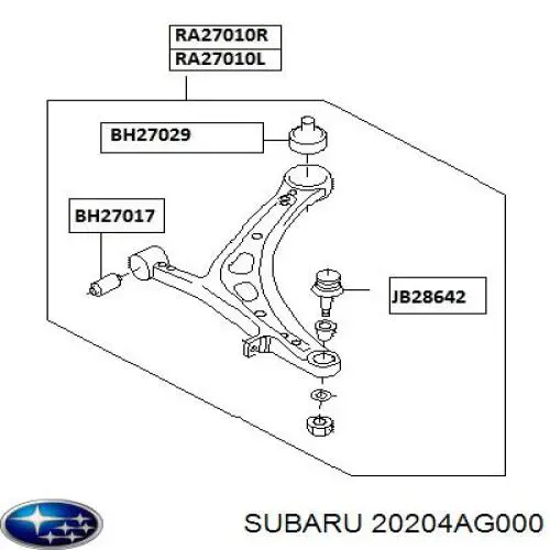 Comprar 20204AG000 Subaru Silentblock