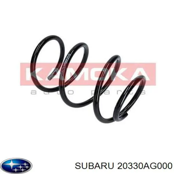 20330AG000 Subaru muelle de suspensión eje delantero