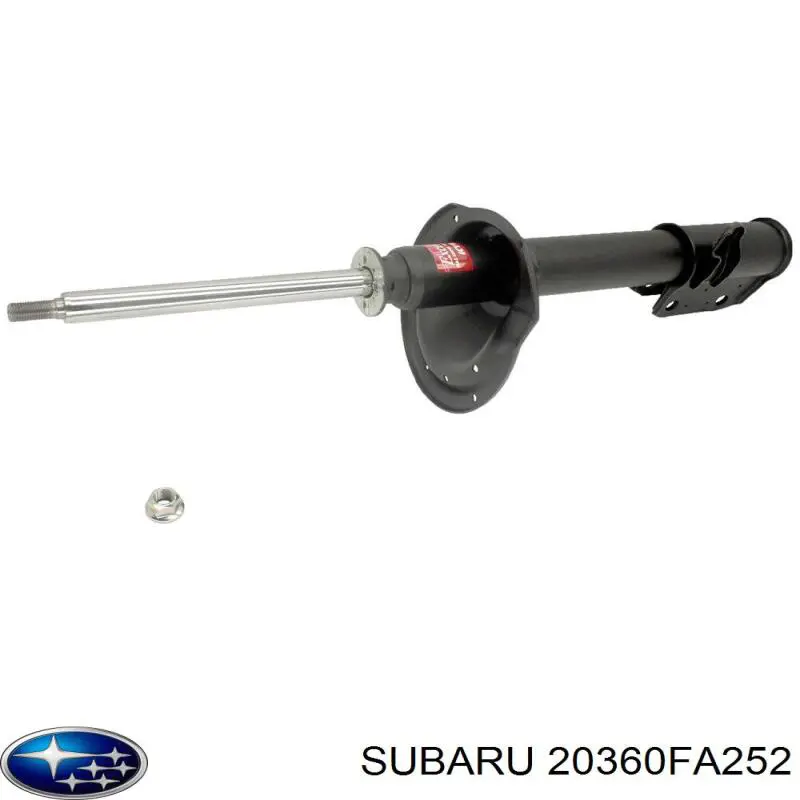 Amortiguador trasero izquierdo 20362AA011 Subaru