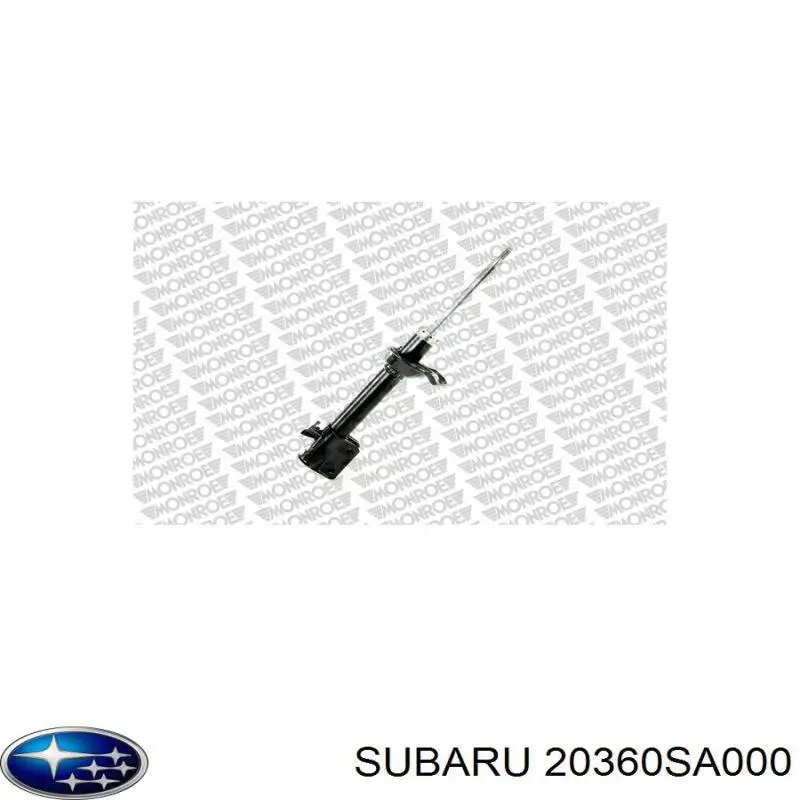 20360SA000 Subaru Amortiguador trasero derecho
