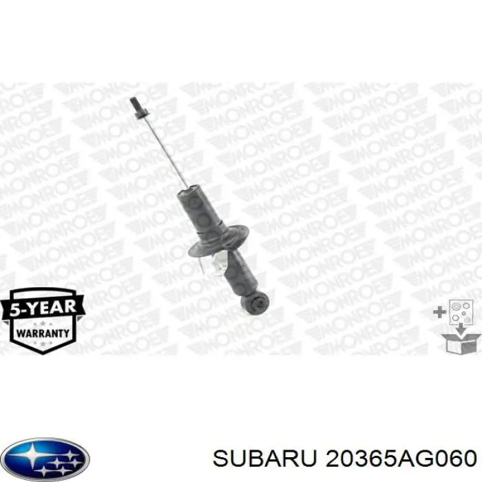 20365AG060 Subaru amortiguador trasero
