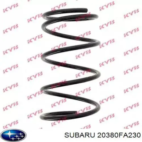 20380FA230 Subaru muelle de suspensión eje trasero