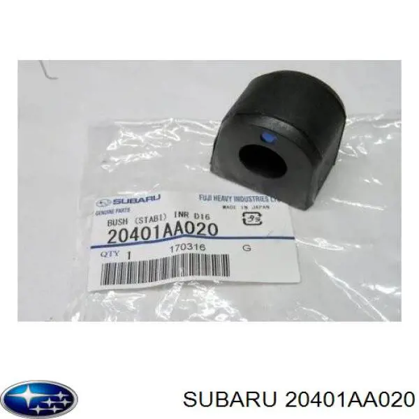 Comprar 20401AA020 Subaru Buje de barra estabilizadora trasera