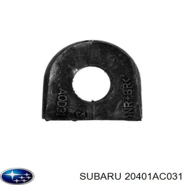 20401AC031 Subaru casquillo de barra estabilizadora delantera