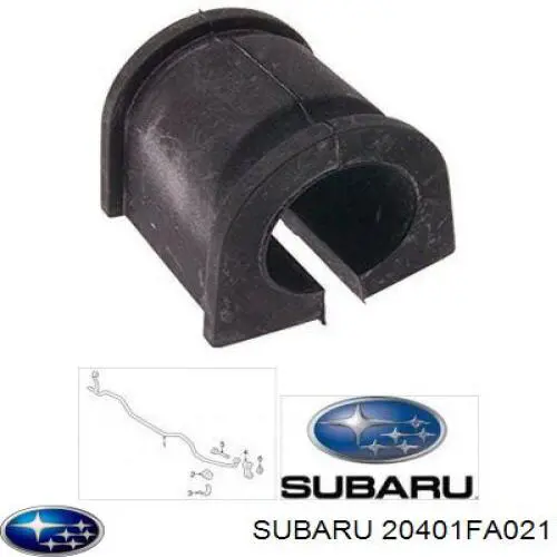 20401FA021 Subaru casquillo de barra estabilizadora delantera