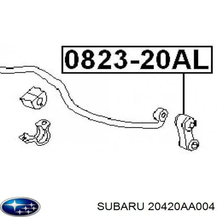 Bieleta estabilizadora delantera Subaru 20420AA004 precio, desde 13,63 EUR