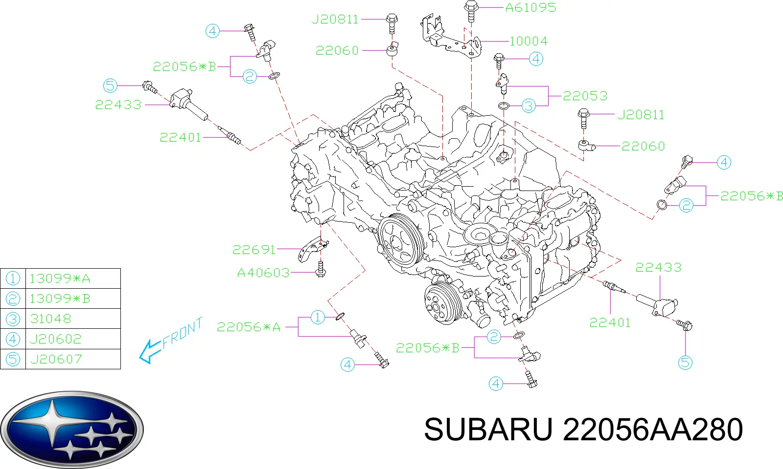 22056AA280 Subaru