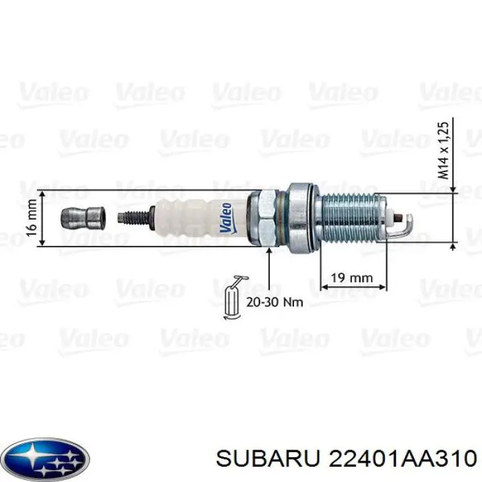 22401AA310 Subaru bujía