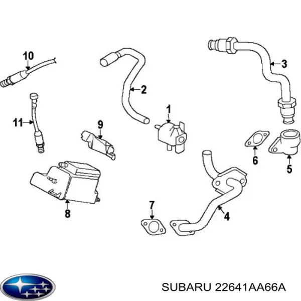 Comprar 22641AA66A Subaru Sensor de oxígeno previo al catalizador