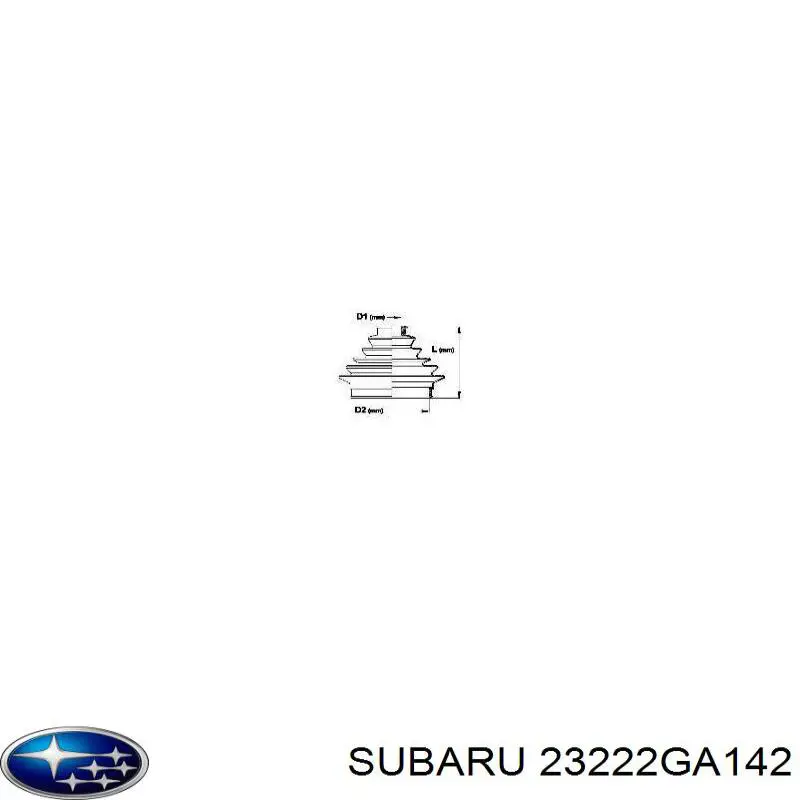 23222GA142 Subaru fuelle, árbol de transmisión delantero exterior