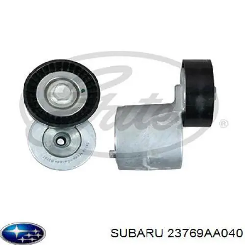 23769AA040 Subaru tensor de correa, correa poli v