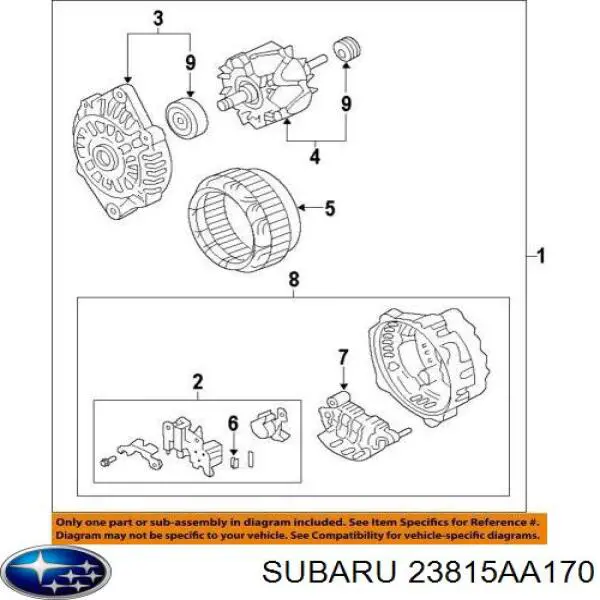 Comprar 23815AA170 Subaru 