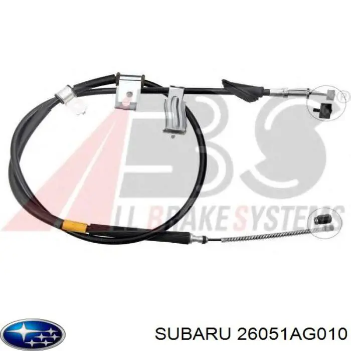 26051AG010 Subaru cable de freno de mano trasero izquierdo