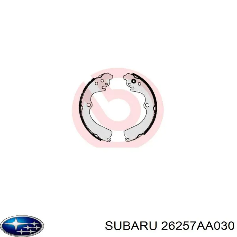 26257AA030 Subaru zapatas de frenos de tambor traseras