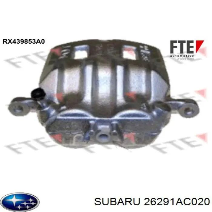 26291AC020 Subaru Pinza de freno delantera derecha