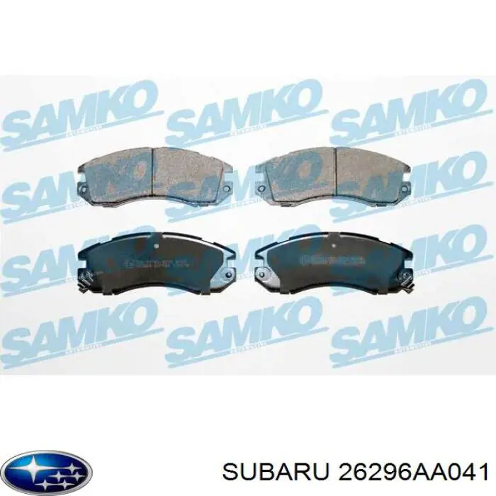 26296AA041 Subaru pastillas de freno delanteras