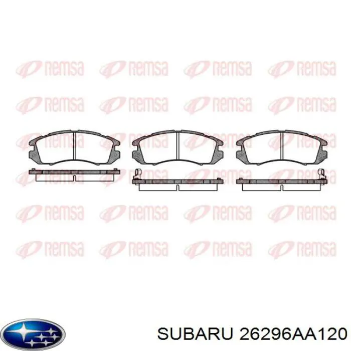 26296AA120 Subaru pastillas de freno delanteras